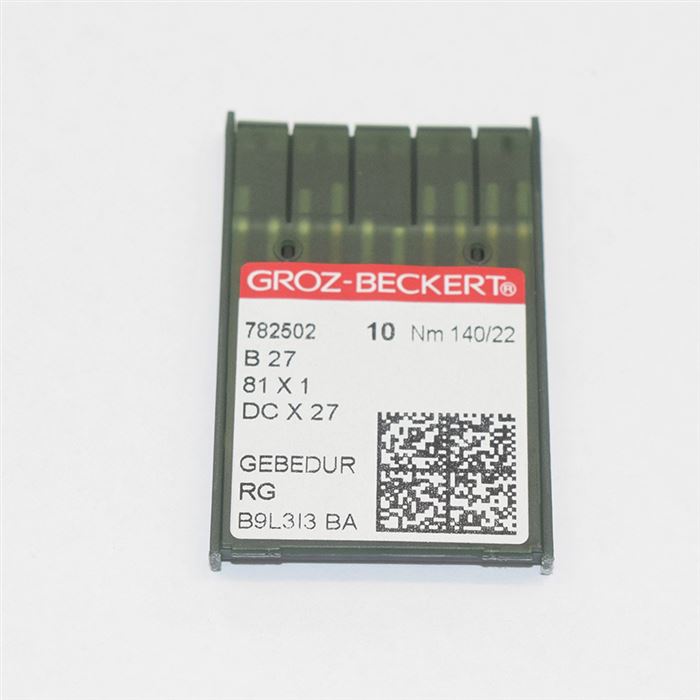 B27 / 81x1 / DCx27 / DCx1 GEBEDUR(Nm 140/22) Jehla Groz-Beckert (RG GEBEDUR)