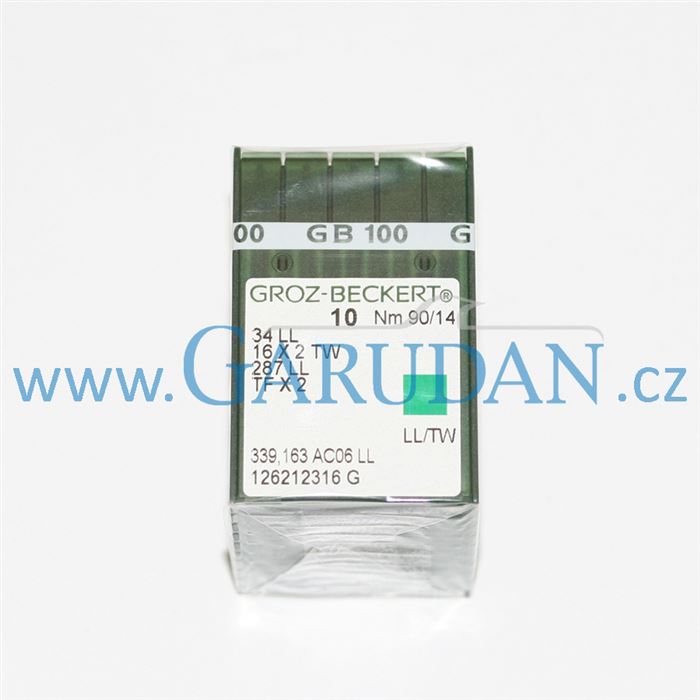 34 LL / 16X2 TW / 287 LL (Nm 90/14) Jehla Groz-Beckert (LL)