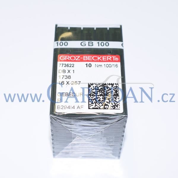 16x231 / DBx1 / 1738 / 16x257 / 71x1 GEBEDUR (Nm 100/16) Jehla Groz-Beckert (R GEBEDUR)