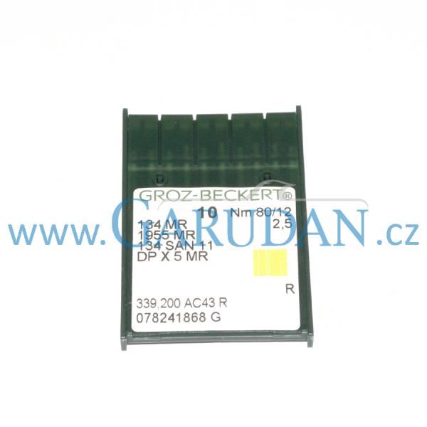 134 MR/1955 MR/DPX5 MR2.5 (R) (Nm 80/12) Jehla Groz-Beckert