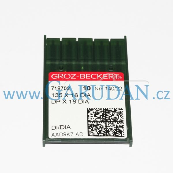 135x16 DIA / DPx16 DIA (Nm 140/22) Jehla Groz-Beckert (DI/DIA)