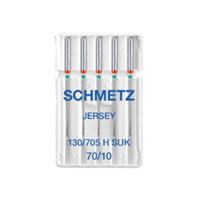 130/705 H SUK (Nm  70/10) Jehly Schmetz JERSEY pro domácí šicí stroje (5 ks/box) 