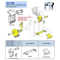 Vodič spodní pásky pro Garudan GP-230 serie (12mm kompletní sada)