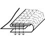 Lemovač 3PLY - vstup pásky 28mm / výstup 10mm s vložením gumy 10mm (pro coverlocky)