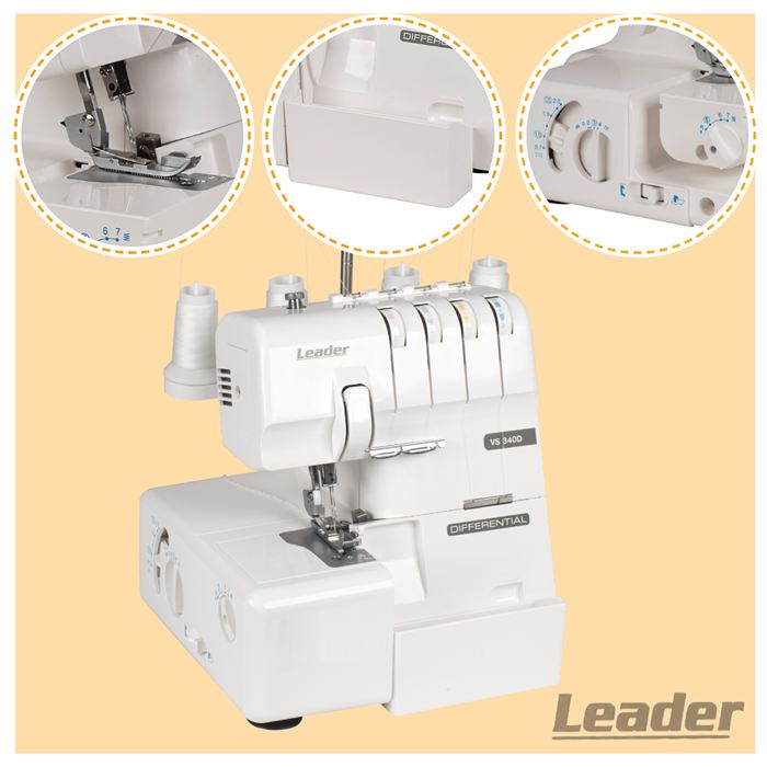 Domácí overlock Leader VS340D