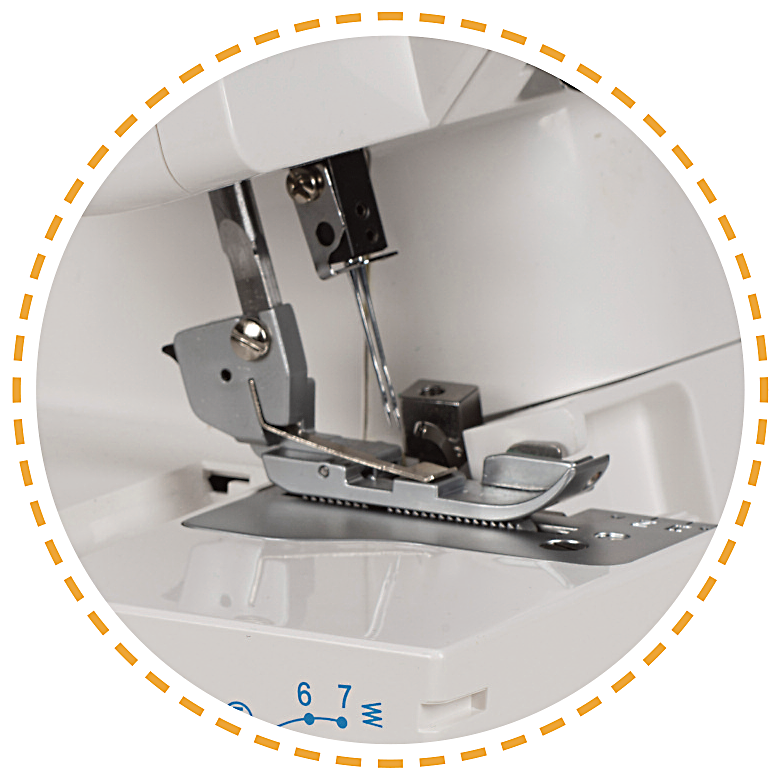 Silný celokovový overlock s volným ramenem|Overlock VS 340D 